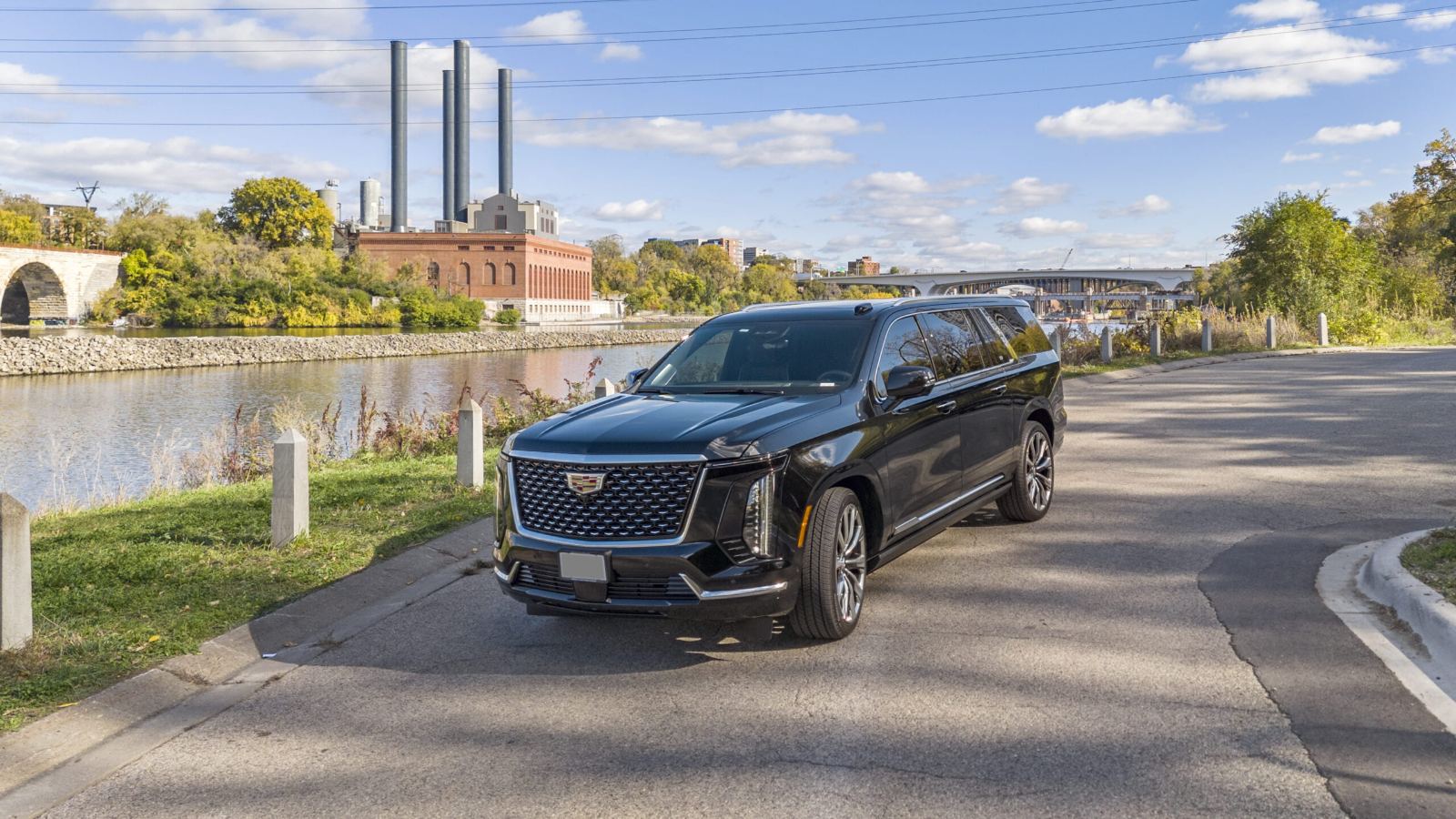 MN Black Car Cadillac Escalade ESV executive luxury SUV